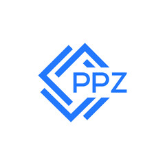 PPZ technology letter logo design on white  background. PPZ creative initials technology letter logo concept. PPZ technology letter design.