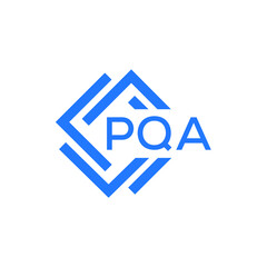 PQA technology letter logo design on white  background. PQA creative initials technology letter logo concept. PQA technology letter design.