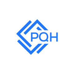 PQH technology letter logo design on white  background. PQH creative initials technology letter logo concept. PQH technology letter design.
