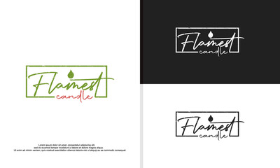 flamest typo logo design illustration