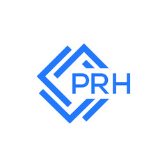 PRH technology letter logo design on white  background. PRH creative initials technology letter logo concept. PRH technology letter design.