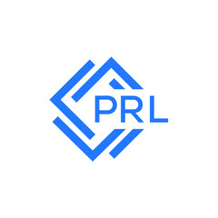 PRL technology letter logo design on white  background. PRL creative initials technology letter logo concept. PRL technology letter design.