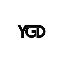 Obraz premium ygd letter original monogram logo design