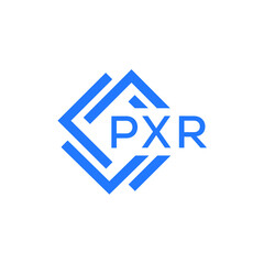 PXR technology letter logo design on white  background. PXR creative initials technology letter logo concept. PXR technology letter design.