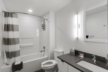 modern bathroom interior with bathroom