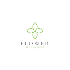 Logos of flowers, roses, lotus flowers, and other types of flowers. By using the design concept of a vector illustration template.