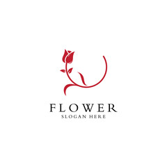 Logos of flowers, roses, lotus flowers, and other types of flowers. By using the design concept of a vector illustration template.