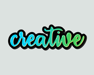 Creative editable text effect