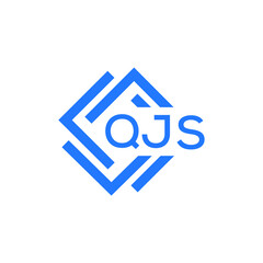 Obraz premium QJS technology letter logo design on white background. QJS creative initials technology letter logo concept. QJS technology letter design.