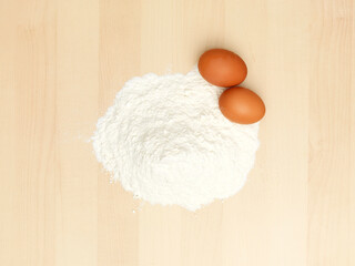 Chipper flour and two eggs