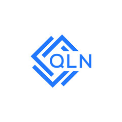 QLN technology letter logo design on white  background. QLN creative initials technology letter logo concept. QLN technology letter design.