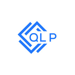 Fototapeta premium QLP technology letter logo design on white background. QLP creative initials technology letter logo concept. QLP technology letter design.