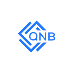 QNB technology letter logo design on white  background. QNB creative initials technology letter logo concept. QNB technology letter design.