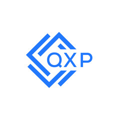 QXP technology letter logo design on white  background. QXP creative initials technology letter logo concept. QXP technology letter design.