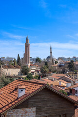 Fototapeta na wymiar View of the old city in Antalya