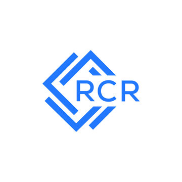 RCR technology letter logo design on white  background. RCR creative initials technology letter logo concept. RCR technology letter design.