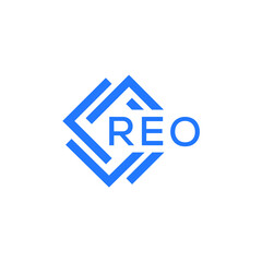 REO technology letter logo design on white  background. REO creative initials technology letter logo concept. REO technology letter design.