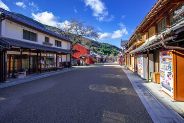 Fototapeta na wymiar 若狭町熊川宿伝統的建造物群保存地区