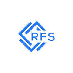 RFS technology letter logo design on white  background. RFS creative initials technology letter logo concept. RFS technology letter design.