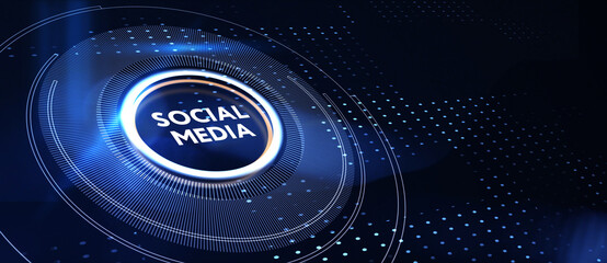 Business, Technology, Internet and network concept. SMM Social Media Marketing 3d illustration