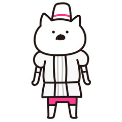 色加工ok　ねこ素材No.140 商人 