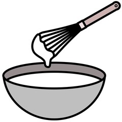 泡立て器　ボウル　生クリーム