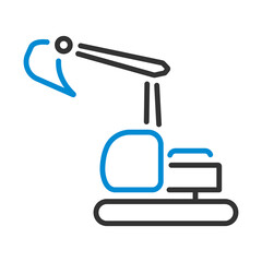 Icon Of Construction Bulldozer