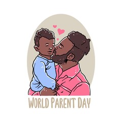 Happy world Parent day Premium Vector