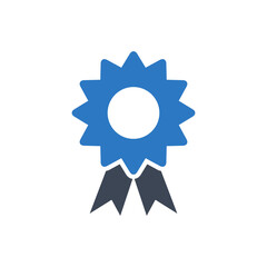 Award achievement icon vector graphic illustration
