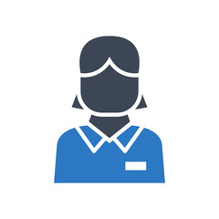 Female woman icon vector graphic illustration