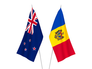 New Zealand and Moldova flags