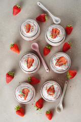 Summer strawberry mousse