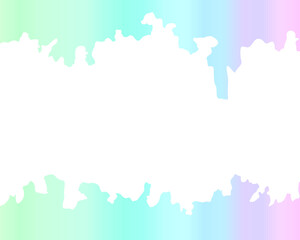 Abstract watercolor art of rectangle border design - vector illustration