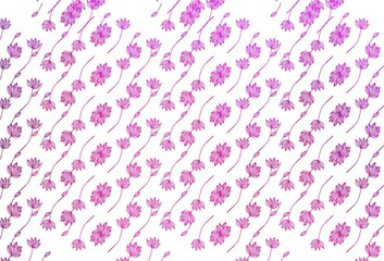 Light Pink, Green vector hand painted pattern.