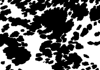 Obraz na płótnie Canvas Vector black cow print pattern animal seamless. 
