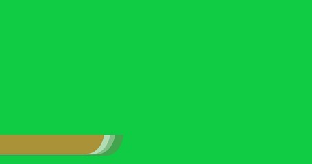 Lower thirds motion graphic elements with removal green screen background. For your video components.