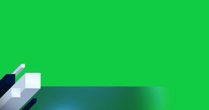 Lower thirds motion graphic elements with removal green screen background. For your video components.