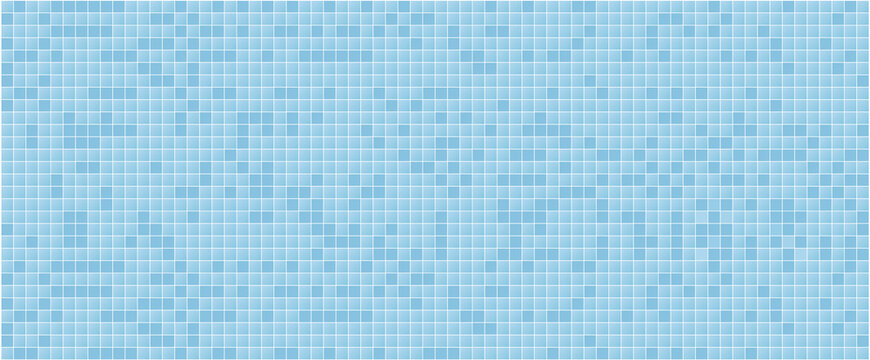 blue colored vector illustration of mosaic pattern texture background