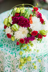 Floral decorated arrangement for wedding