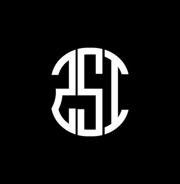 ZSI letter logo creative design with vector graphic