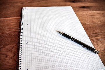 VISION stock image pen and paper