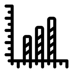 Obraz premium statistics line icon