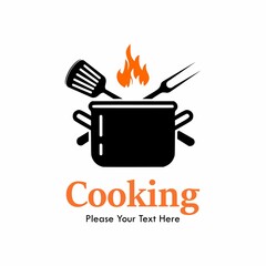 Cooking design logo template illustration