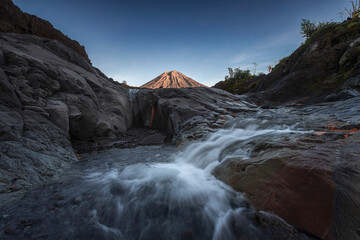waterfall in the mountain