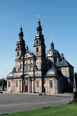 Fototapeta premium Der Dom St. Michael in Fulda. St. Michael, Fulda, Hessen, Deutschland, Europa -- The Cathedral of St. Michael in Fulda. St. Michael, Fulda, Hesse, Germany, Europe