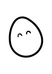 illustration of an egg in vector art 