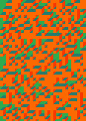 Implementation of Edward Zajec’s “Il Cubo” from 1971. Essentially a Truchet tile set of 8 tiles and rules for placement art illustration