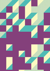 Implementation of Edward Zajec’s “Il Cubo” from 1971. Essentially a Truchet tile set of 8 tiles and rules for placement art illustration