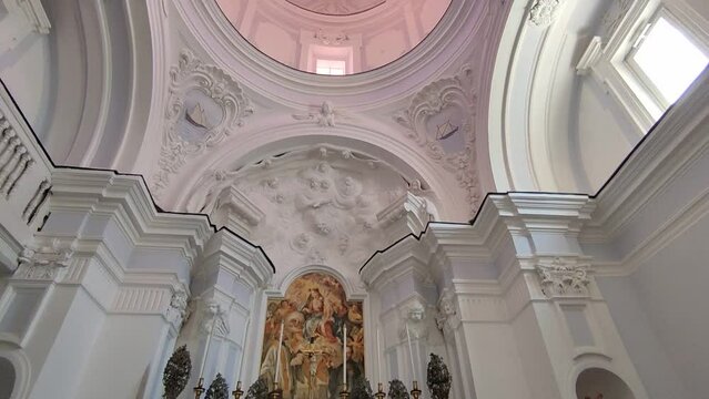 Forio &ndash; Panoramica interna della Chiesa di San Gaetano