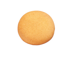 Protein cookies aspen. View from above. White background. Isolated.
